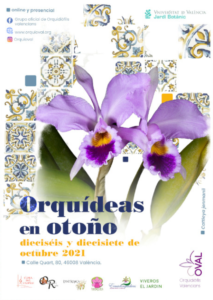 Cartel Exposición Orquídeas en otoño 2021
